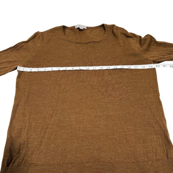 J.Crew Halle Crewneck Merino Wool Sweater Luxury Camel Size L - Picture 6 of 7